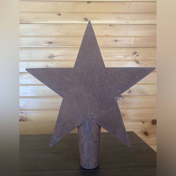 Rustic Metal Tree Topper - Picture 2 of 2